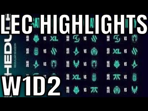 LEC Winter 2023 W1D2 Highlights ALL GAMES - SK vs BDS, AST vs MAD, VIT vs TH, XL vs KOI, FNC vs G2