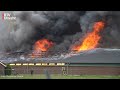 Grote uitslaande brand in schuur met 16.000 kippen in Renswoude [RTV Utrecht]