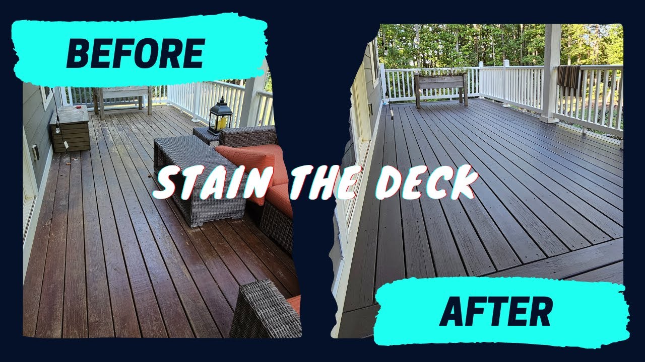 Stain the Deck #howto #cville