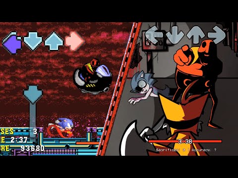 FNF: VS SCARY EGGMAN / VS Starved (2 songs) [Sonic.EXE 3.0] █ Friday Night Funkin' – mods █