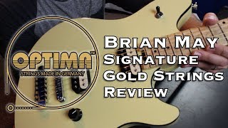 Video thumbnail for Optima Strings Brian May Signature Gold Guitar Strings Review - Do Gold Strings Have Better Tone? by Sean Pierce Johnson