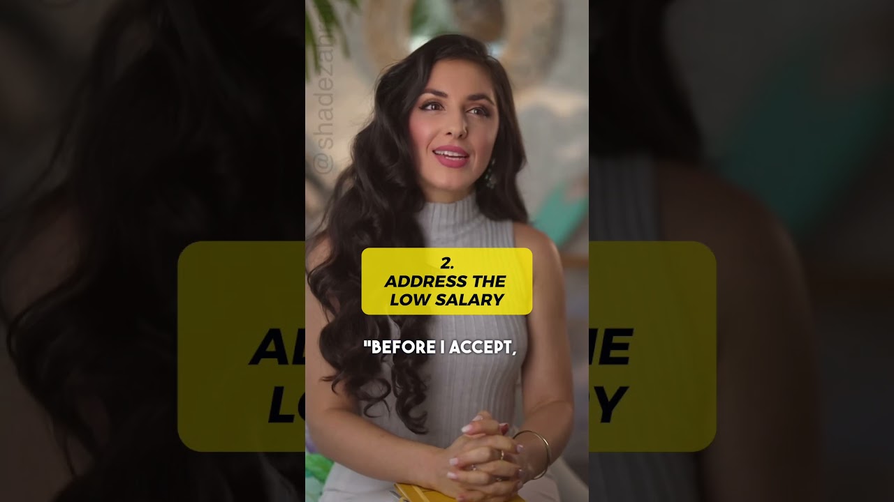 Negotiate a Higher Salary with 4-Steps | @ShadeZahrai  #shorts