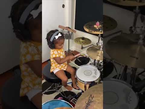 Kid drummer Shia is Dua Lipa’s new drummer! 🥁 #shorts | Wilson World