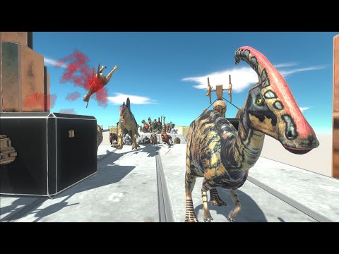 Dinosaur Race 121 all units race - Animal Revolt Battle Simulator
