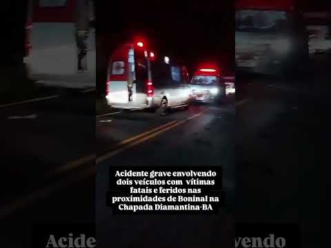 Grave acidente deixou sete pessoas m0rtas na BA-148, na Chapada Diamantina