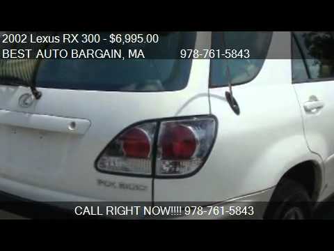 2002 Lexus RX 300 Base 2WD 4dr SUV for sale in LOWELL, MA 01