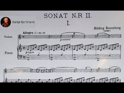 Hilding Rosenberg - Violin Sonata No. 2, Op. 85 (1940)