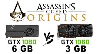 GTX 1060 6 Gb vs 3 Gb _ GTX 1066 vs GTX 1063 - in Assassins Creed Origins or AC Origins