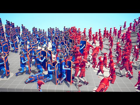 100x ANCIENT ARMY ⚔️ vs 🪓 100x FARMER ARMY / Totally Accurate Battle Simulator ( TABS )
