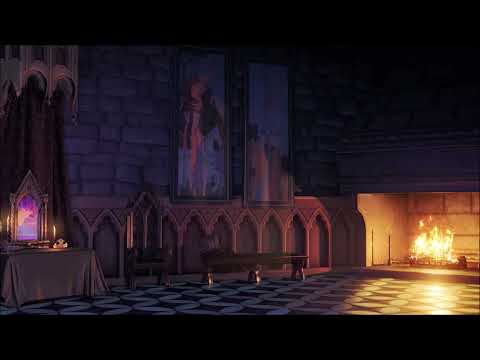 🌹✨💤Sleeping Beauty's Bedroom ASMR Ambience {with fireplace sounds & music}