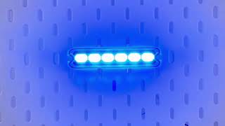 PREDATOR 6x4W LED, 12-24V, modrý, ECE R65