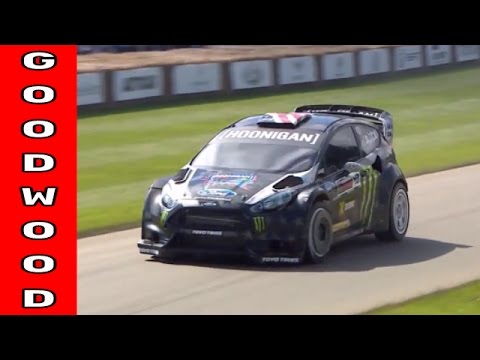Ken Block with Fiesta ST RX43 at Goodwood