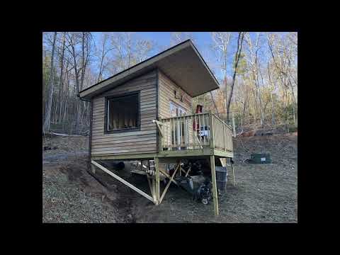 DIY Epic Cabin build overlooking the mountains. Part3