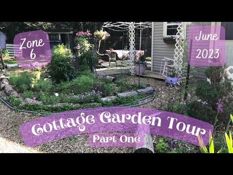 June 2023 Cottage Garden Tour, Part One, our Zone 6 back garden