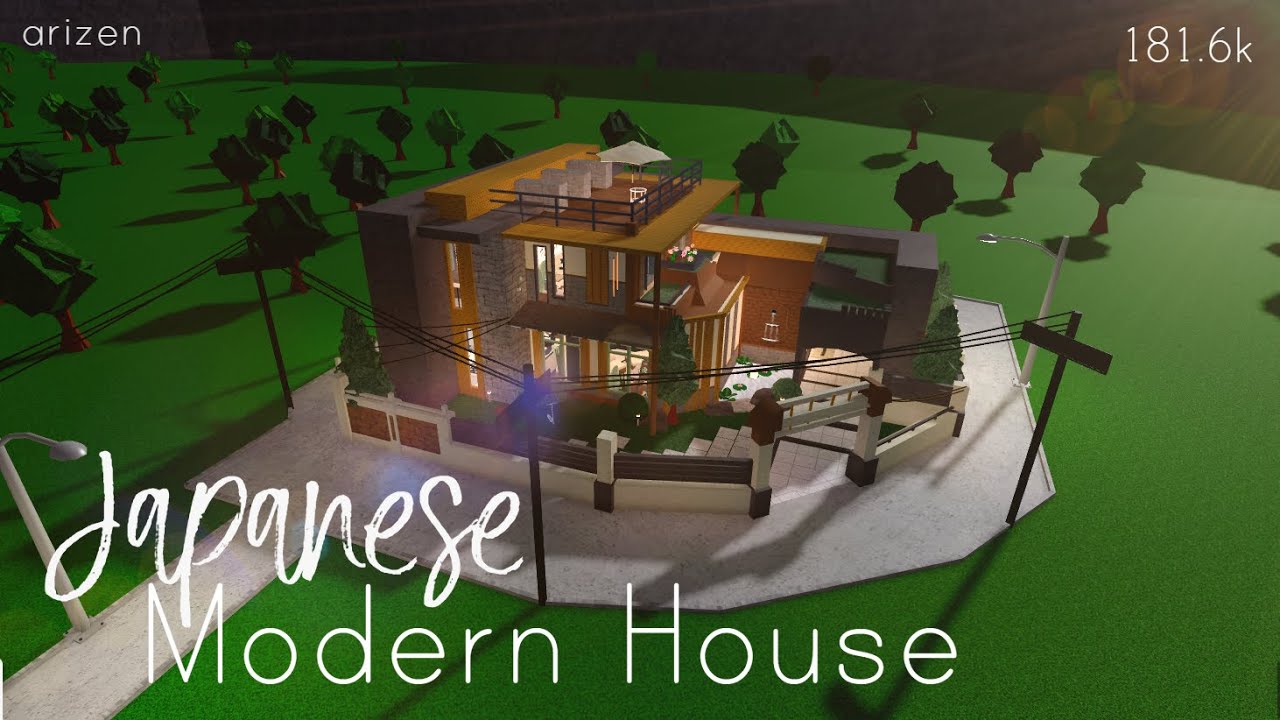 Bloxburg | Japanese Modern House Speedbuild | Arizen