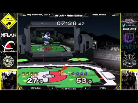HFLAN - EMG/GL Leon (Marth, Roy) Vs SP | Zhu (Falco) - SSBM Singles Bracket Pool B1 WF