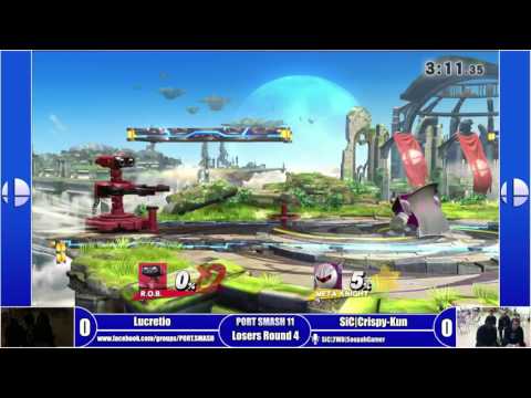 PORT SMASH 11 - Top 8 - Lucretio (R.O.B.) Vs SiC | Crispy (Meta Knight)