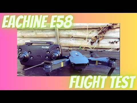 Eachine E58 Folding Quadcopter Drone Flight Test Video