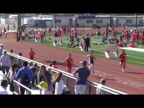 JVB 100m Heat 2 vs Marina & Edison 4-2-15 - Los Alamitos Boys