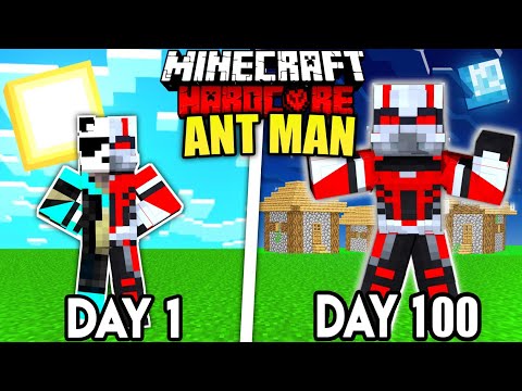 I Survived 100 Days as ANTMAN in Minecraft Hardcore (Hindi)