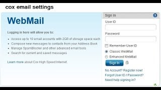 Sign In to Cox WebMail - Cox Communications