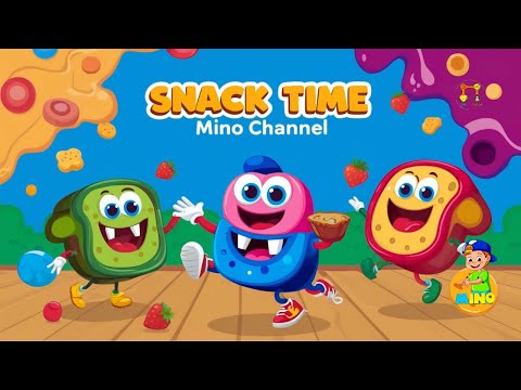 🎵 Snack Time Rap | Healthy Snacks 🍎🧃 | Mino Kids Preschool