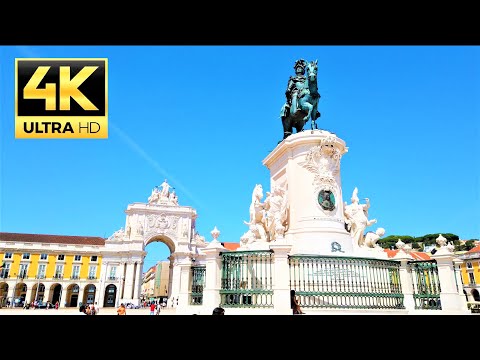 Praça do comércio 🇵🇹 Lisboa 🇵🇹, Portugal 🇵🇹 4K 60FPS