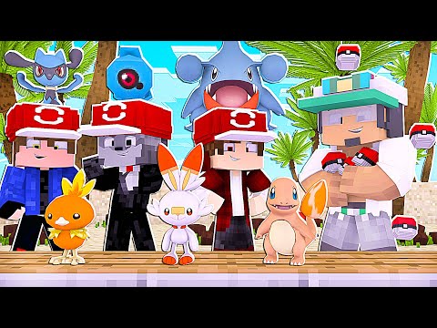 Minecraft : Pokémon Sol e Lua - GANHAMOS DOIS POKEMON INICIAL E UM SEMI-LENDÁRIO DE INICIAL! EP 1