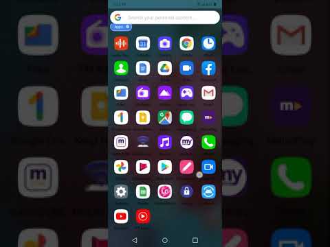 LG K51 Hidden personal content Search Bar on Home screen