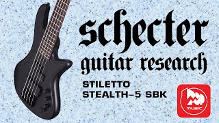 Video thumbnail for БАС-ГИТАРА SCHECTER STILETTO STEALTH 5 SBK by PopMusicRu
