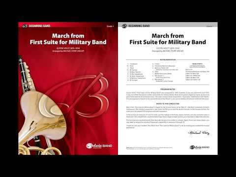 March from First Suite for Military Band, arr. Michael Story – Score & Sound