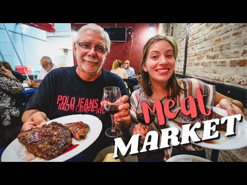 烏拉圭ASADO GRILL？  | 在烏拉圭蒙得維的亞的肉類市場（Mercado del Puerto）吃燒烤。 (Uruguayan ASADO GRILL ?  | Eating BBQ at the MEAT MARKET (Mercado del Puerto) in Montevideo, Uruguay)