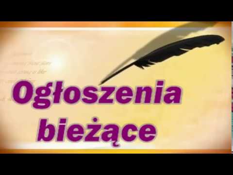Ks. Natanek - Ogłoszenia bieżące z dnia 08.10.2018 r.