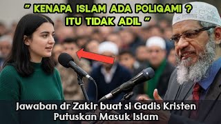 Download lagu KENAPA ISLAM ADA POLIGAMI ‼️ ITU MENYAKITI WANITA, JAWABAN DR ZAKIR BIKIN GADIS KRISTEN MASUK ISLAM mp3