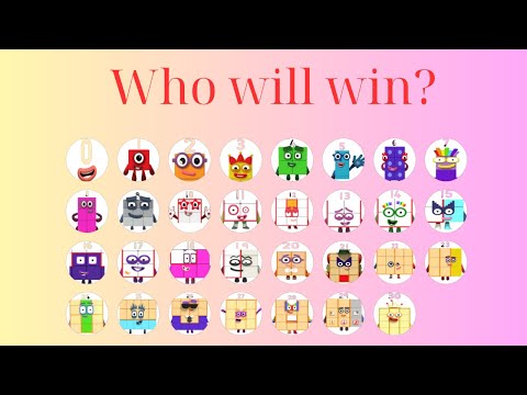 31 NUMBERBLOCKS Marble Race Tournament | Physics Simulation in Algodoo – Round 5