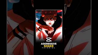 CAPCUT | NEW AGGRESSIVE SHAKE TUTORIAL ♥️📈 #shorts #tutorial