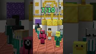 Minecraft: Which Squid Game Build is the best? 🤔 (Mingle) #Shorts