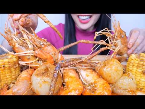 SEAFOOD BOIL WITH ONIONS (ASMR EATING SOUNDS) NO TALKING | SAS-ASMR