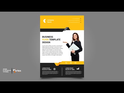 Easy Flyer Design Tutorial Creative A4 Flyer Design Photoshop CC Tutorial Vertex Graphic