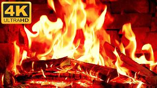 🔥 Beautiful Fireplace in 4K Ultra HD 🔥 Crackling Fire Sounds 10 Hours | Cozy Fireplace Ambience