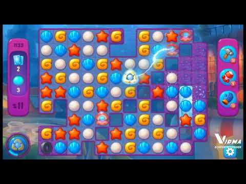 Fishdom. 1133 super hard level no boosters and diamonds. 19 moves