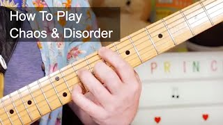 &#39;Chaos &amp; Disorder&#39; Prince Guitar Lesson