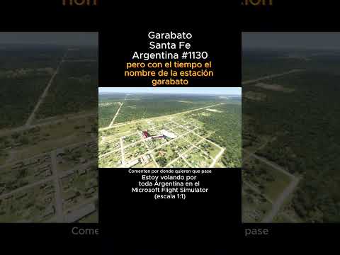 Garabato, Santa Fe desde el Microsoft Flight Simulator #garabato #santafe #msfs #argentina