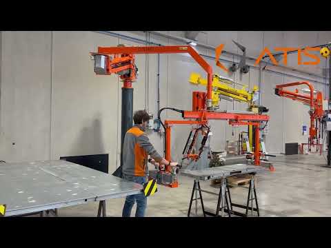 Manipulateur pneumatique à bras rigide - manutention de porte blindée