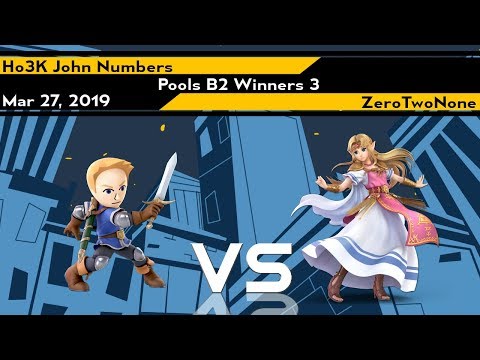 [Smash Ultimate] Xeno154 (Pools B2 Winners 3) - Ho3K John Numbers vs ZeroTwoNone