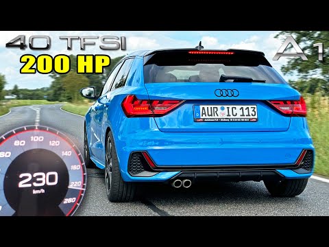 200HP AUDI A1 2.0 TFSI | 0-230KM/H SOUND & POV on AUTOBAHN