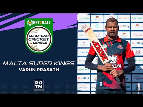 POTM: V.Prasath - MSK vs CAG | Highlights | Bet2Ball European Cricket League Day 2, Group D | ECL22