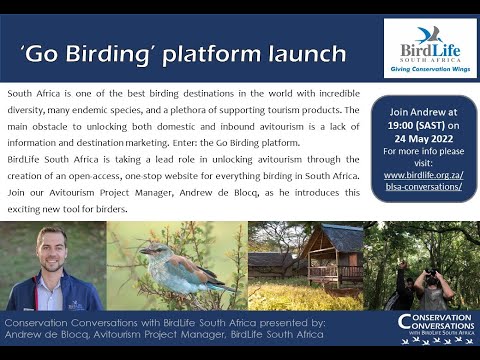 Conservation Conversations: GoBirding Launch - Andrew de Blocq (24May22)
