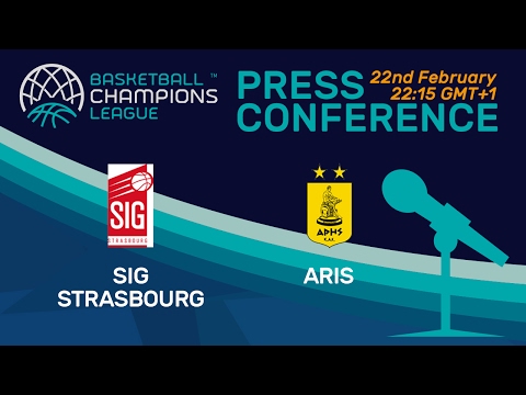 SIG Strasbourg v Aris - Press Conference - Basketball Champions League
