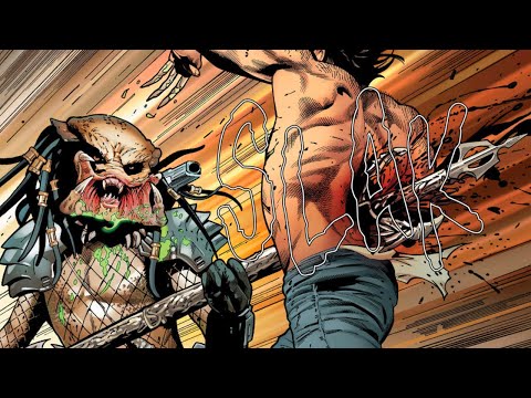 Wolverine Fights 5 Predators